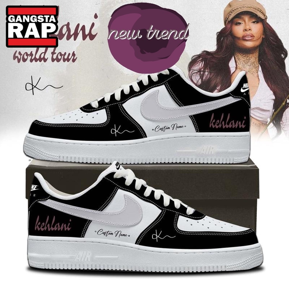Kehlani World Tour 2026 Signature Black Air Force 1 Shoes Sneakers Kehlani World Tour 2026 Signature Black Air Force 1 Shoes Sneakers