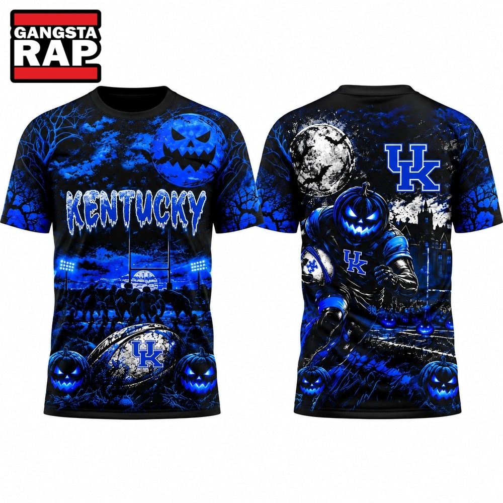 Kentucky Wildcats Football x Halloween Night 2026 T Shirt, Trending Design Shirt Kentucky Wildcats Football X Halloween Night 2026 T Shirt