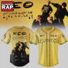 KEO Put A Smile On For Me Tour Signed 2026 Yellow Baseball Jersey, Trending Baseball Jersey Keo Put A Smile ON For ME Tour Signed 2026 Yellow Baseball Jersey