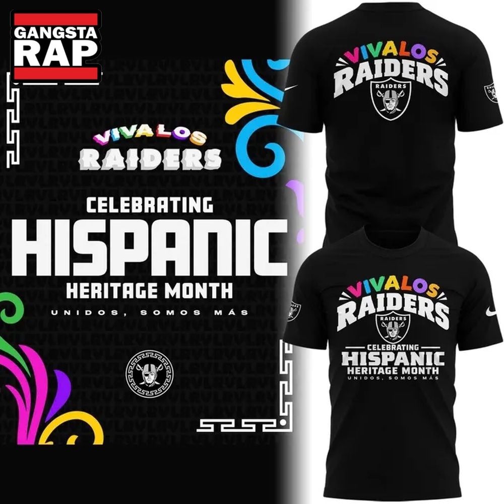 Las Vegas Raiders Hispanic Heritage Month 2026 T Shirt, Trending Design Shirt Las Vegas Raiders Hispanic Heritage Month 2026 T Shirt, Trending Design Shirt