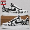 Las Vegas Raiders NFL Team Camo Air Force 1 Shoes Sneakers