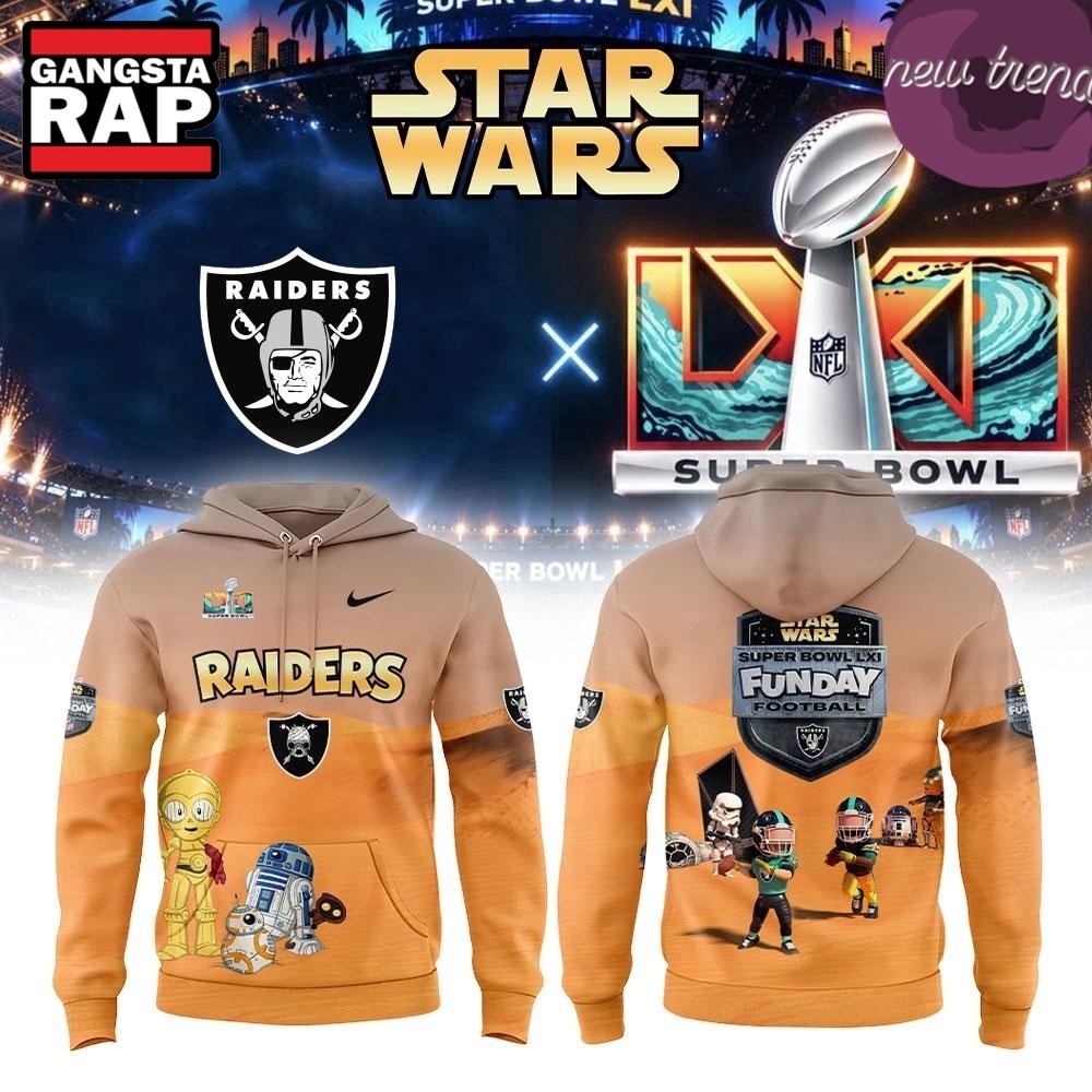 Las Vegas Raiders x Star Wars Super Bowl LXI All Team 2027 Hoodie, Trending Design Shirt Las Vegas Raiders x Star Wars Super Bowl LXI All Team 2027 Hoodie, Trending Design Shirt