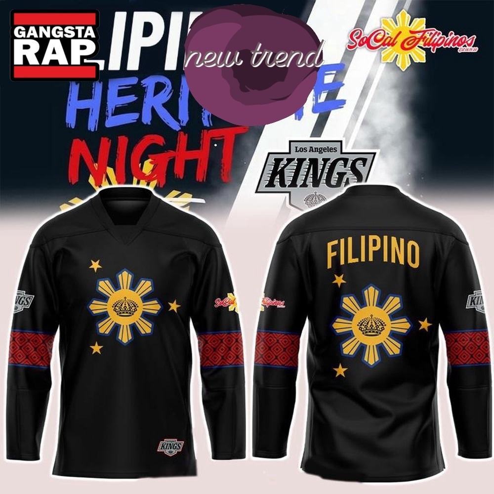 Los Angeles Kings 2026 Filipino Heritage Night Hockey Jersey, Trending Design Shirt Los Angeles Kings 2026 Filipino Heritage Night Hockey Jersey, Trending Design Shirt