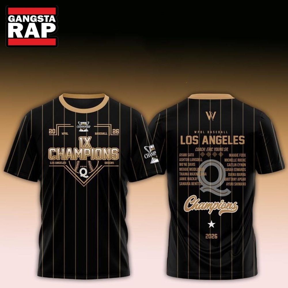 Los Angeles Queens Champions 1X WPBL Baseball 2026 T Shirt, Trending Design Shirt Los Angeles Queens Champions 1X Wpbl Baseball 2026 T Shirt