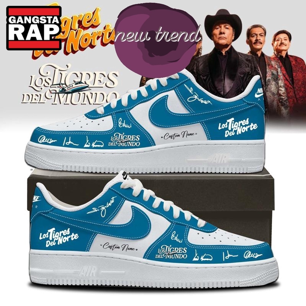Los Tigres Del Norte Los Tigres del Mundo Tour 2026 Blue Air Force 1 Shoes Los Tigres Del Norte Los Tigres del Mundo Tour 2026 Blue Air Force 1 Shoes