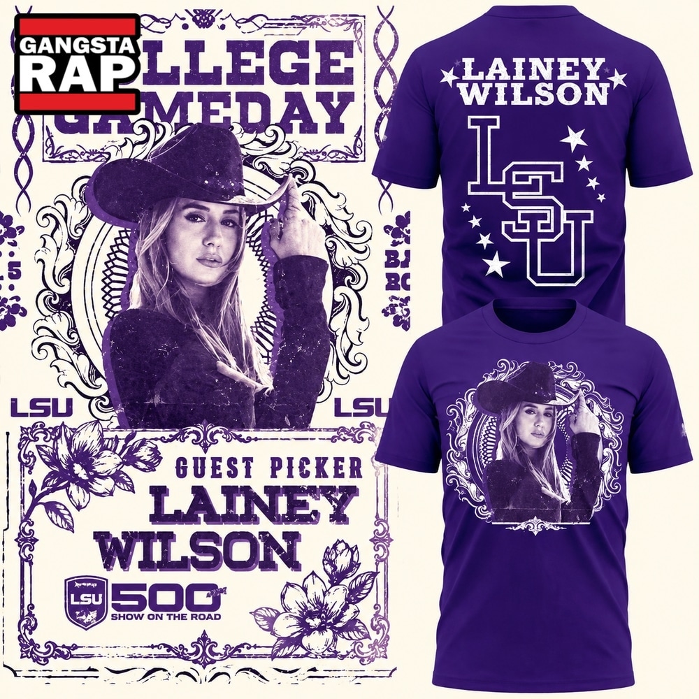 LSU Tigers Football x Lainey Wilson College Game Day 2026 3D Shirt, Trending Design Shirt Lsu Tigers Football X Lainey Wilson College Game Day 2026 3D Shirt