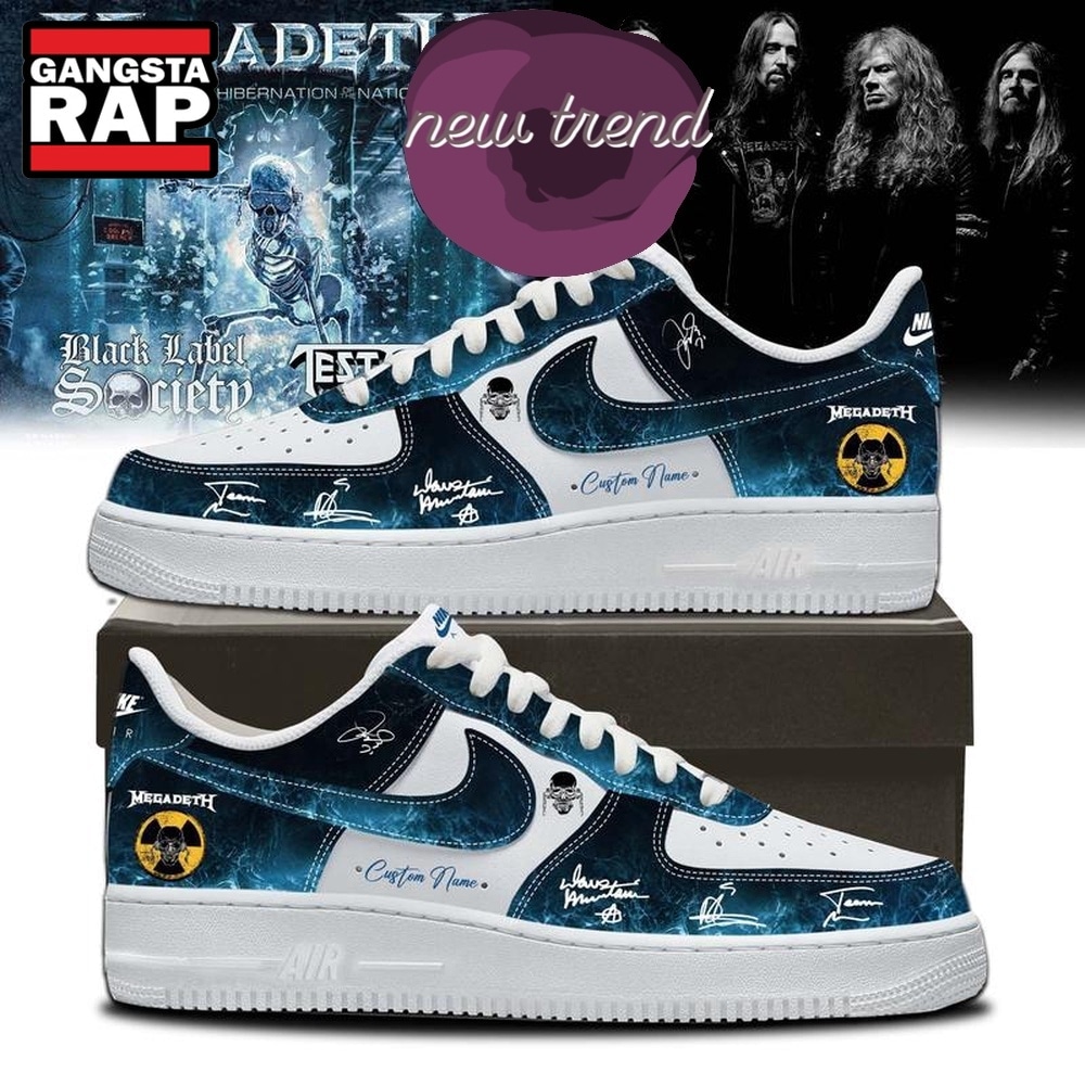 Megadeth Breakout Hibernation Of The Nations 2026 Air Force 1 Shoes Sneakers