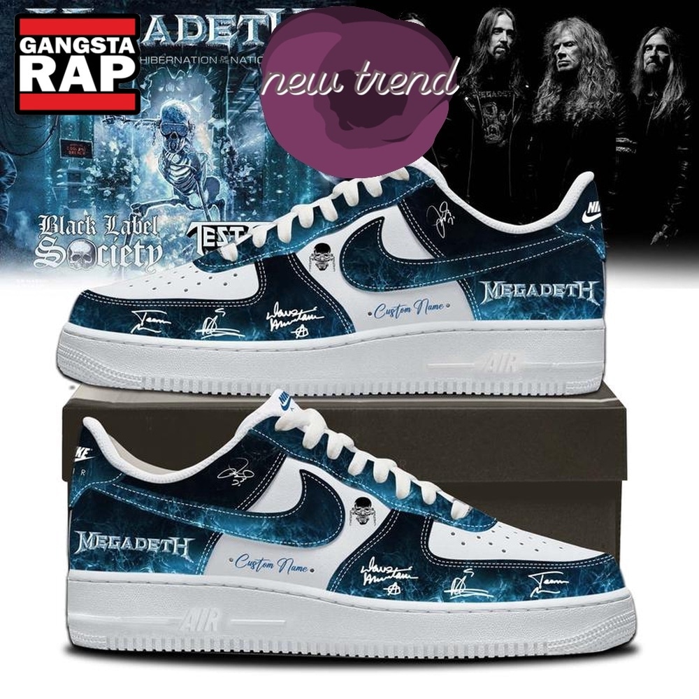 Megadeth Breakout Hibernation Of The Nations 2026 Customize Air Force 1 Shoes Sneakers