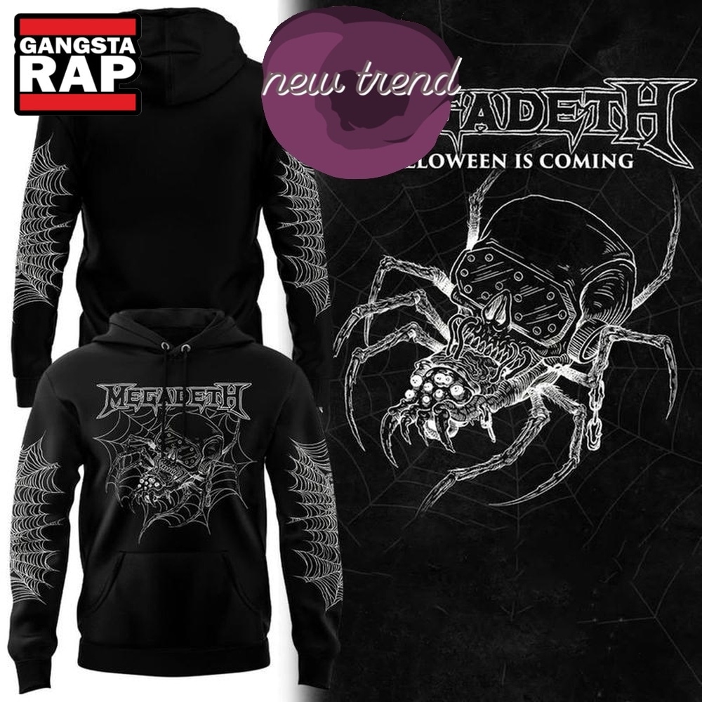 Megadeth Spider Halloween Is Coming 2026 Limited Edition Hoodie, Trending Design Shirt Megadeth Spider Halloween Is Coming 2026 Limited Edition Hoodie, Trending Design Shirt