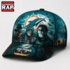 Miami Dolphins NFL Horror Night Halloween 2026 Design Classic Cap, NFL Football Cap 2 Miami Dolphins NFL Horror Night Halloween 2026 Design Classic Cap, NFL Football Cap Miami Dolphins Nfl Horror Night Halloween 2026 Design Classic Cap