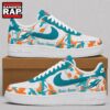 Miami Dolphins NFL Team Camo Air Force 1 Shoes Sneakers
