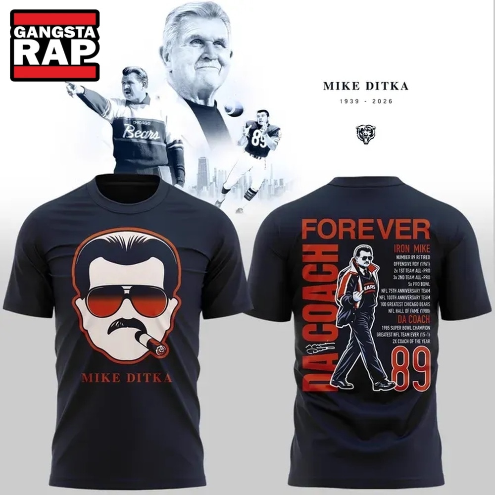 Mike Ditka Forever Chicago Bears Paying Tribute to Da Coach T Shirt, Trending Design Shirt Mike Ditka Forever Chicago Bears Paying Tribute to Da Coach T Shirt, Trending Design Shirt