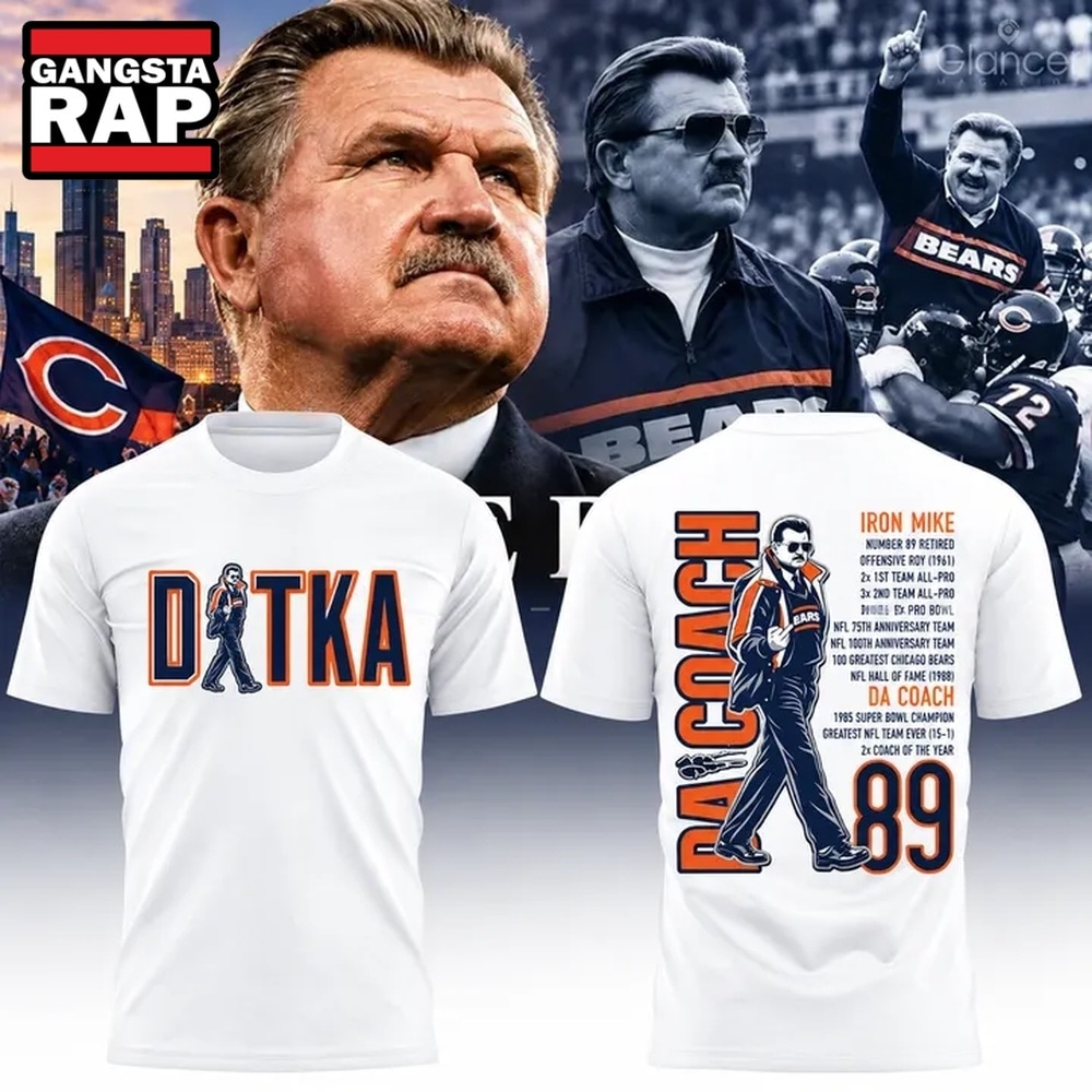 Mike Ditka Forever Chicago Bears White T Shirt, Trending Design Shirt Mike Ditka Forever Chicago Bears White T Shirt, Trending Design Shirt