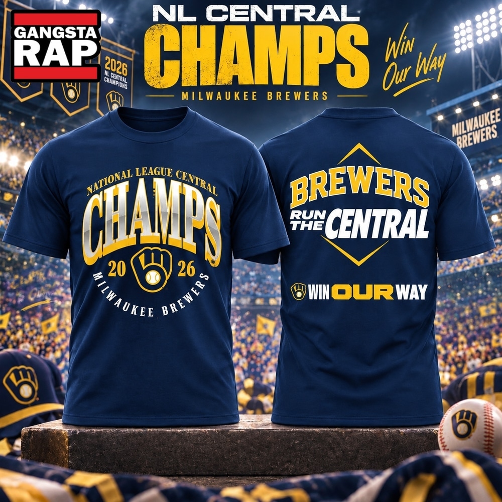 Milwaukee Brewers 2026 NL Central Division Champions Graphic T Shirt, Trending Design Shirt Milwaukee Brewers 2026 NL Central Division Champions Graphic T Shirt