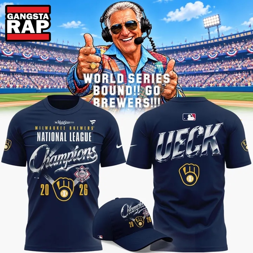 Milwaukee Brewers National League Champions UECK 2026 Limited Edition T Shirt, Trending Design Shirt Milwaukee Brewers National League Champions Ueck 2026 Limited Edition T Shirt
