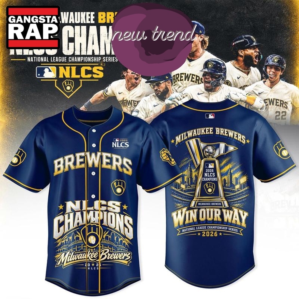 Milwaukee Brewers NLCS Champions 2026 Baseball Jersey, Trending Baseball Jersey Milwaukee Brewers Nlcs Champions 2026 Baseball Jersey