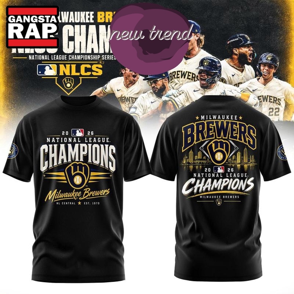 Milwaukee Brewers NLCS Champions 2026 World Series No Time Like October 3D Shirt, Trending Design Shirt Milwaukee Brewers Nlcs Champions 2026 World Series NO Time Like October 3D Shirt