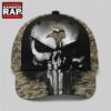 Minnesota Vikings NFL Halloween Military Skull Camo Classic Cap, NFL Football Cap Minnesota Vikings Nfl Halloween Military Skull Camo Classic Cap