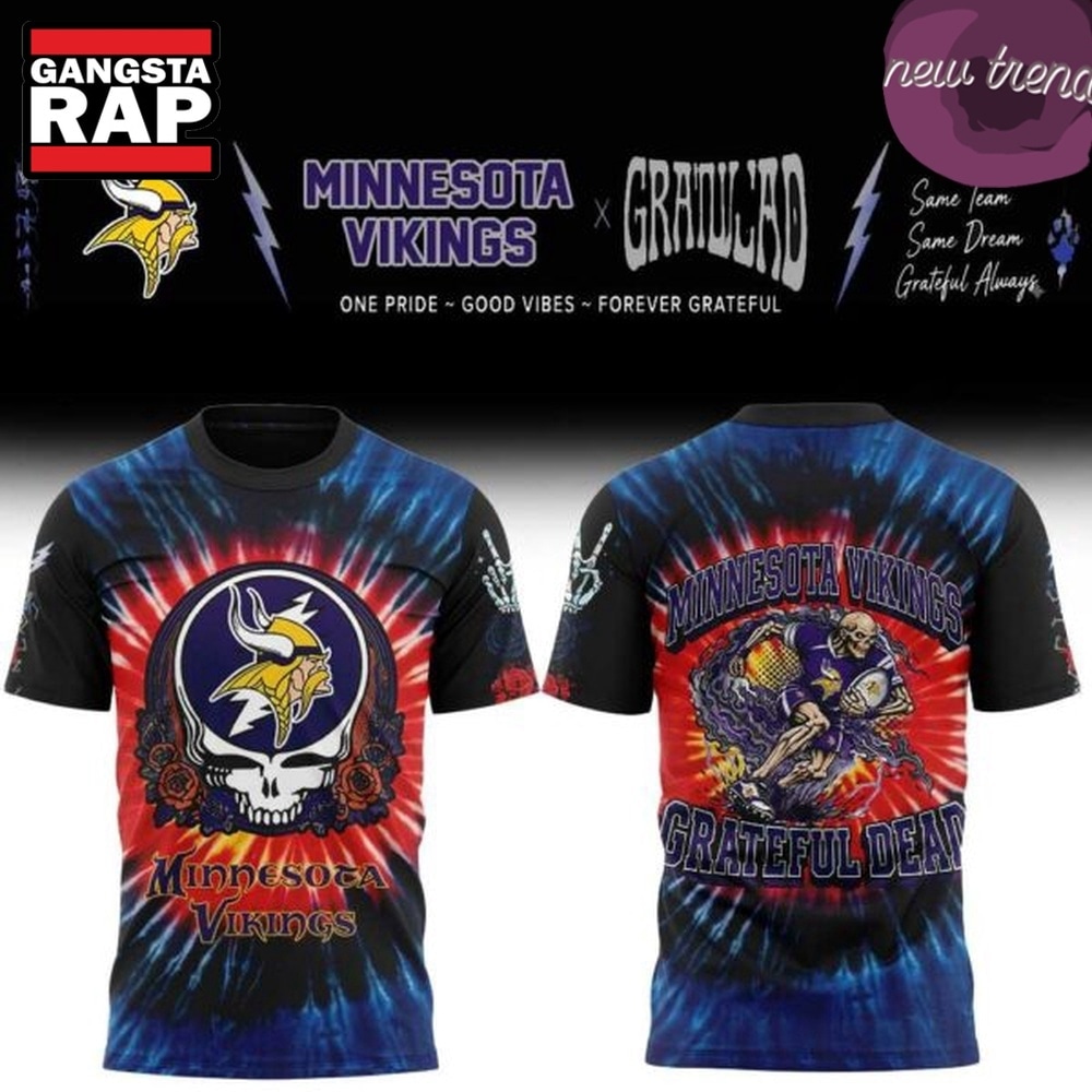 Minnesota Vikings x Grateful Dead Skeletons 2026 T Shirt, Trending Design Shirt Minnesota Vikings x Grateful Dead Skeletons 2026 T Shirt, Trending Design Shirt