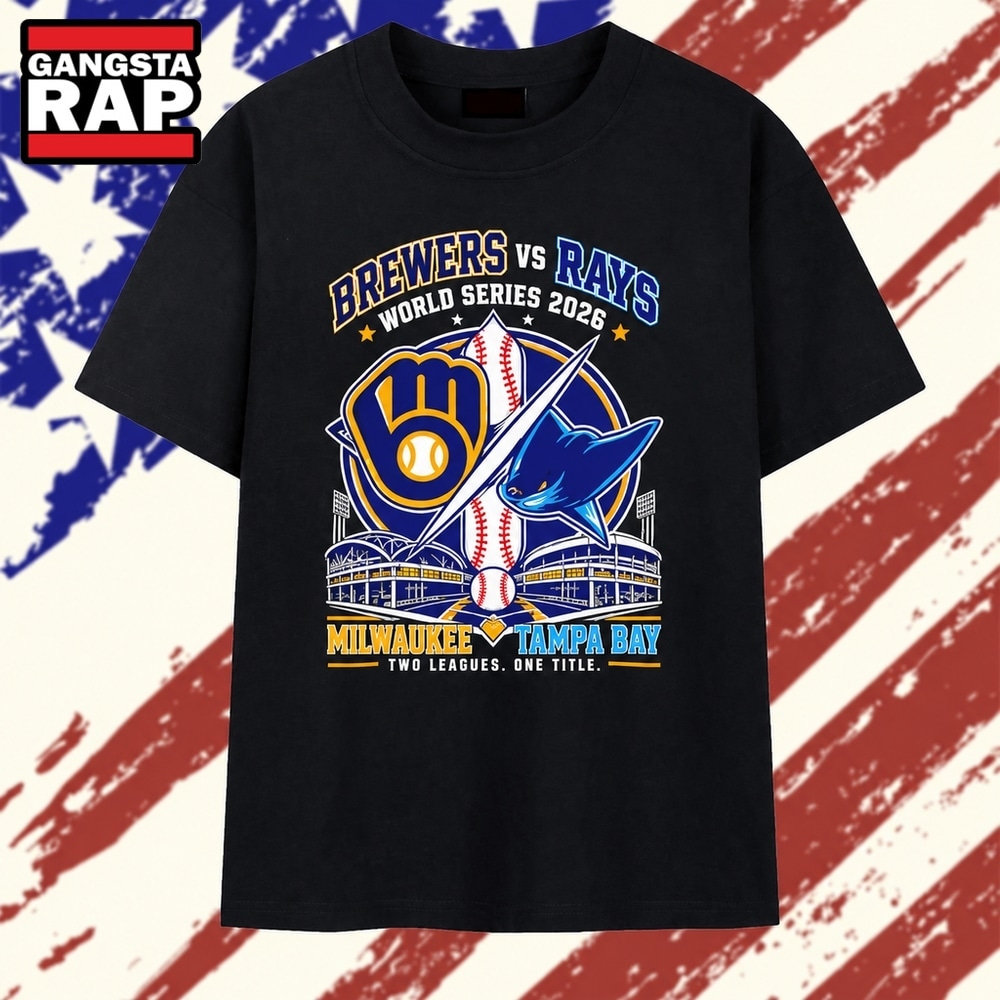MLB World Series 2026 Two Leagues One Title Brewers vs Rays Matchup T Shirt, Trending 2D Shirt MLB World Series 2026 Two Leagues One Title Brewers vs Rays Matchup T Shirt, Trending 2D Shirt