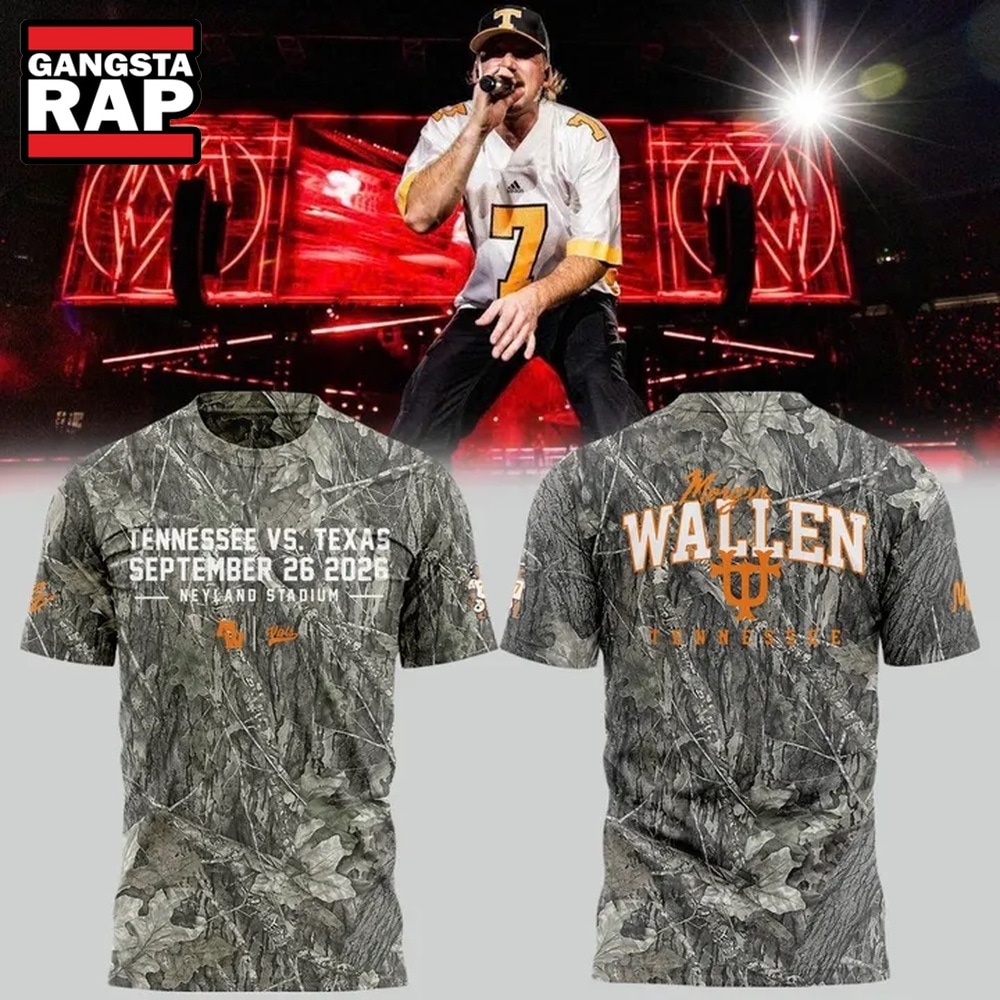 Morgan Wallen Tennessee vs Texas Game Day 2026 T Shirt, Trending Design Shirt Morgan Wallen Tennessee VS Texas Game Day 2026 T Shirt
