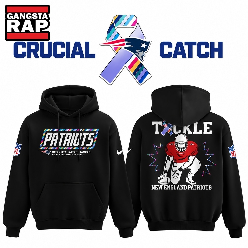 New England Patriots Crucial Catch Intercept Cancer 2026 Hoodie, Trending Design Shirt New England Patriots Crucial Catch Intercept Cancer 2026 Hoodie