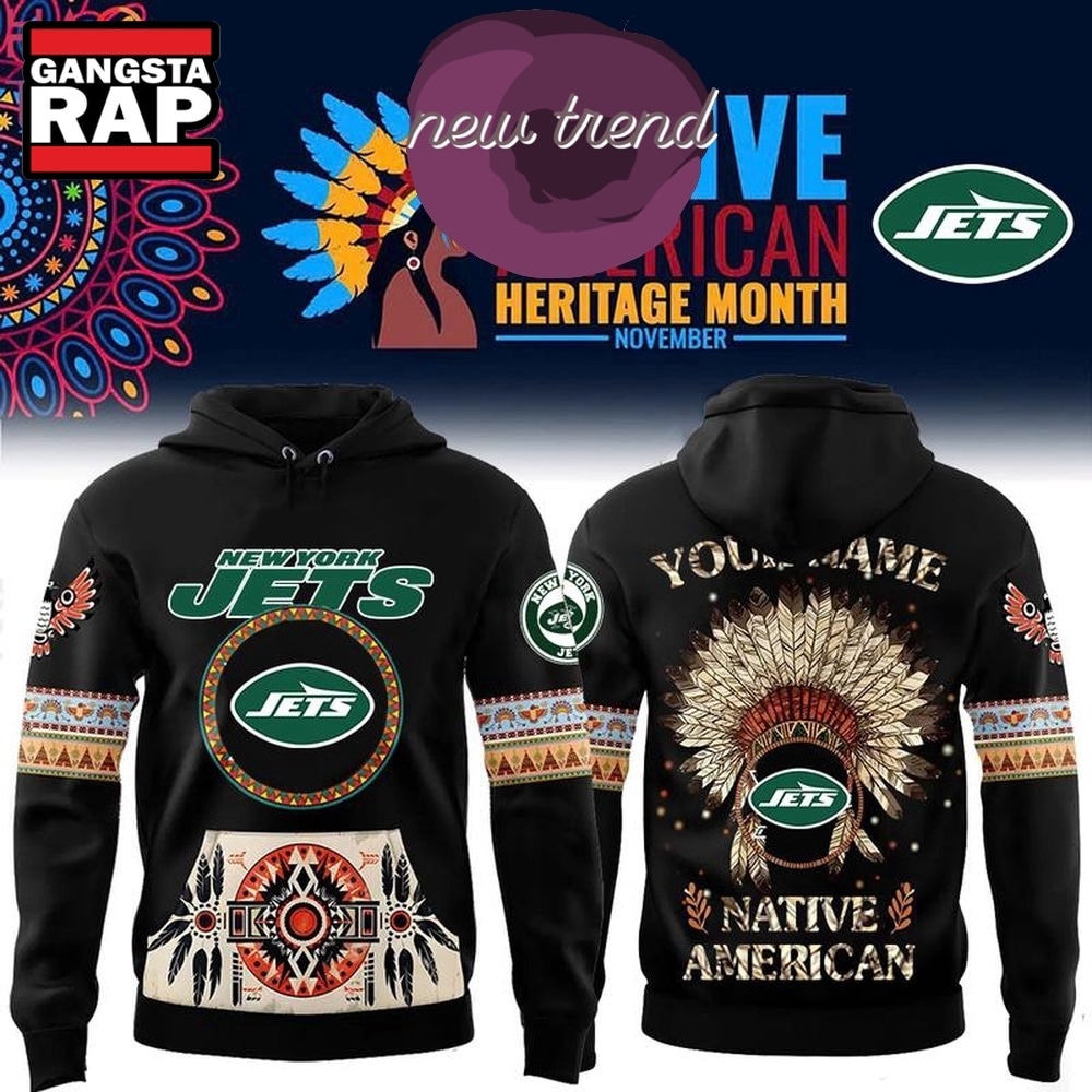 New York Jets Native American Heritage Month Custom Name Hoodie, Trending Design Shirt New York Jets Native American Heritage Month Custom Name Hoodie, Trending Design Shirt