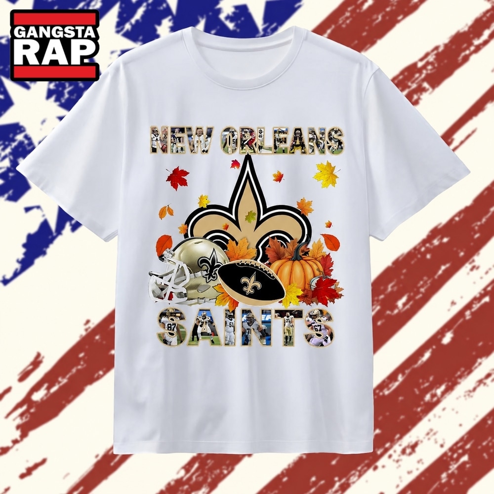 NFL New Orleans Saints Legend Player Autumn 2026 T Shirt, Trending 2D Shirt NFL New Orleans Saints Legend Player Autumn 2026 T Shirt, Trending 2D Shirt