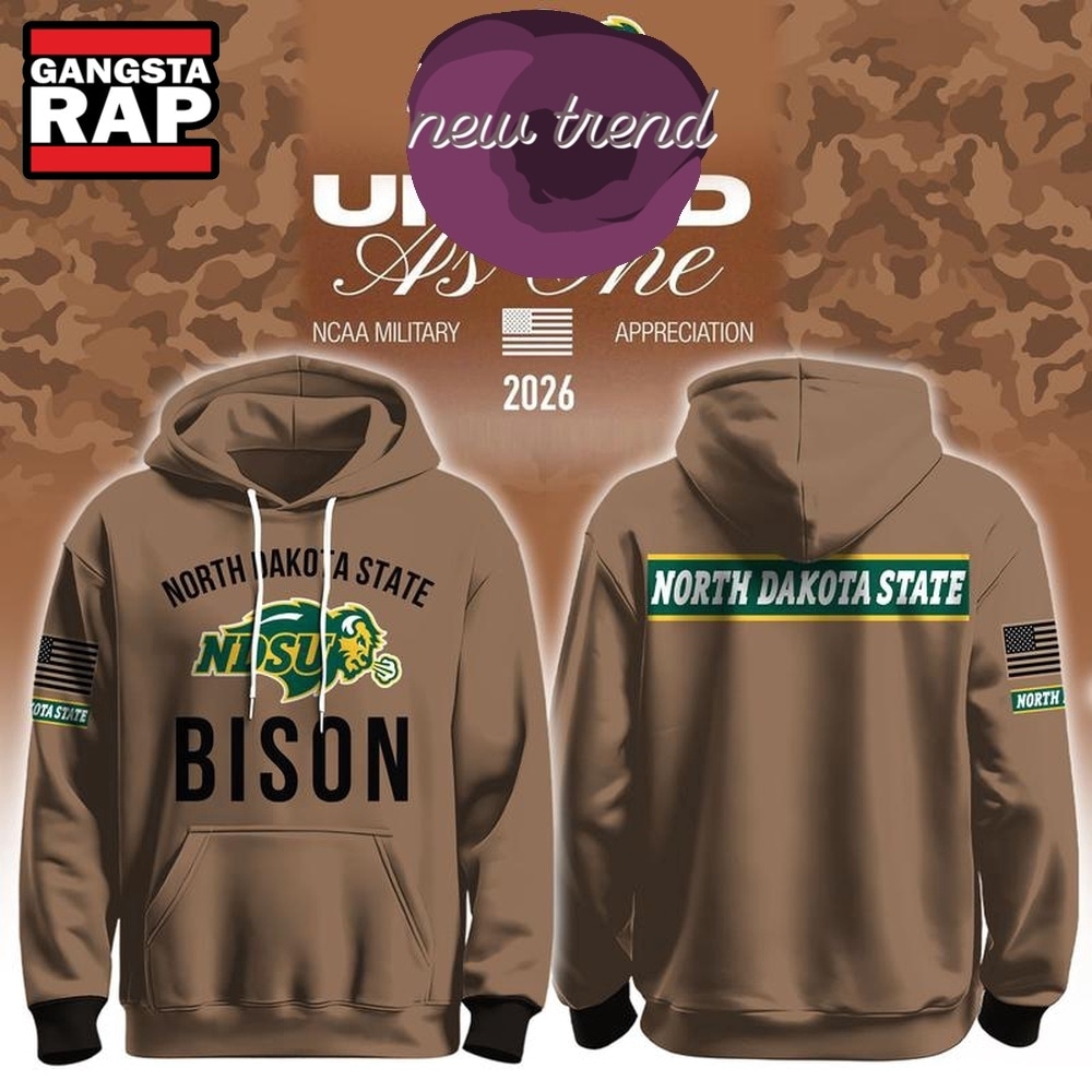 North Dakota State NDSU x Military Appreciation 2026 Hoodie Shirt, Trending Design Shirt North Dakota State NDSU x Military Appreciation 2026 Hoodie Shirt, Trending Design Shirt