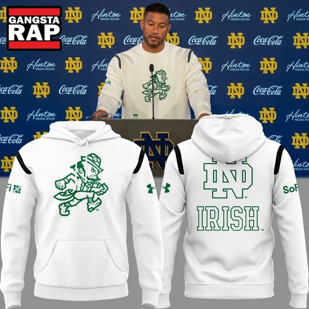 Notre Dame Fighting Irish Football 2026 Go Irish White Hoodie, Trending Design Shirt Notre Dame Fighting Irish Football 2026 Go Irish White Hoodie, Trending Design Shirt