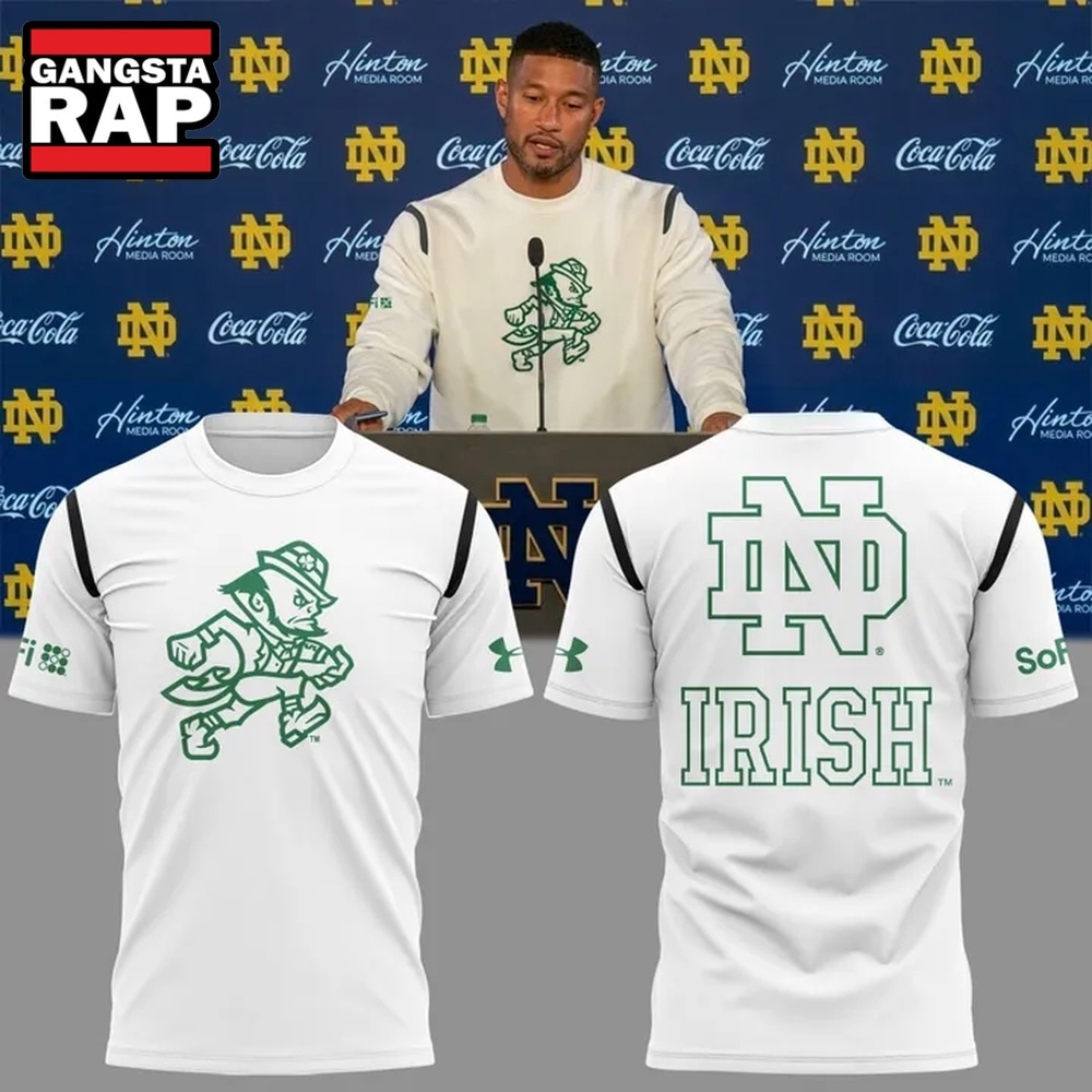 Notre Dame Fighting Irish Football 2026 Go Irish White T Shirt, Trending Design Shirt Notre Dame Fighting Irish Football 2026 Go Irish White T Shirt, Trending Design Shirt
