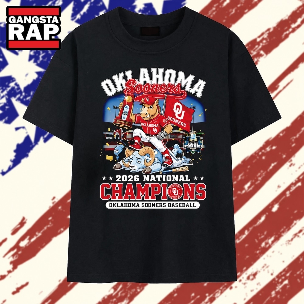 Oklahoma Sooners 2026 National Champions Men’s College World Series Baseball T Shirt, Trending 2D Shirt Oklahoma Sooners 2026 National Champions Men S College World Series Baseball T Shirt