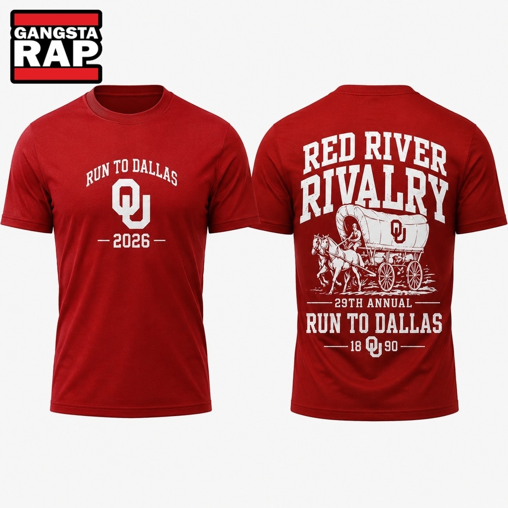 Oklahoma Sooners Red River Rivalry Run To Dallas 2026 T Shirt, Trending Design Shirt Oklahoma Sooners Red River Rivalry Run To Dallas 2026 T Shirt, Trending Design Shirt