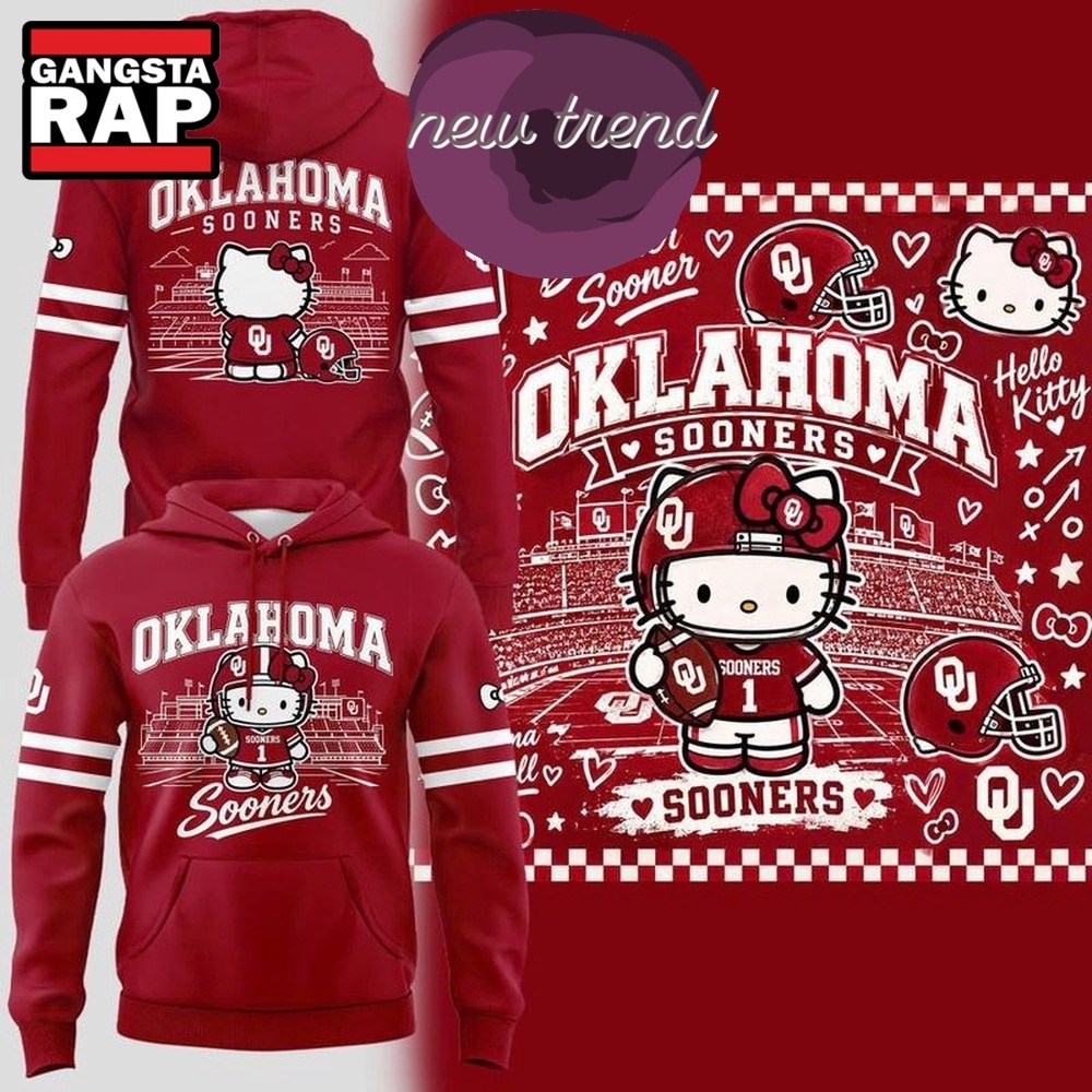 Oklahoma Sooners x Hello Kitty 2026 Limited Edition Hoodie, Trending Design Shirt Oklahoma Sooners x Hello Kitty 2026 Limited Edition Hoodie, Trending Design Shirt
