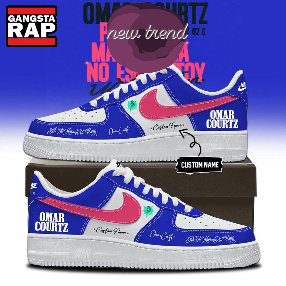 Omar Courtz Por Si Manana No Estoy World Tour Air Force 1 Shoes Sneakers