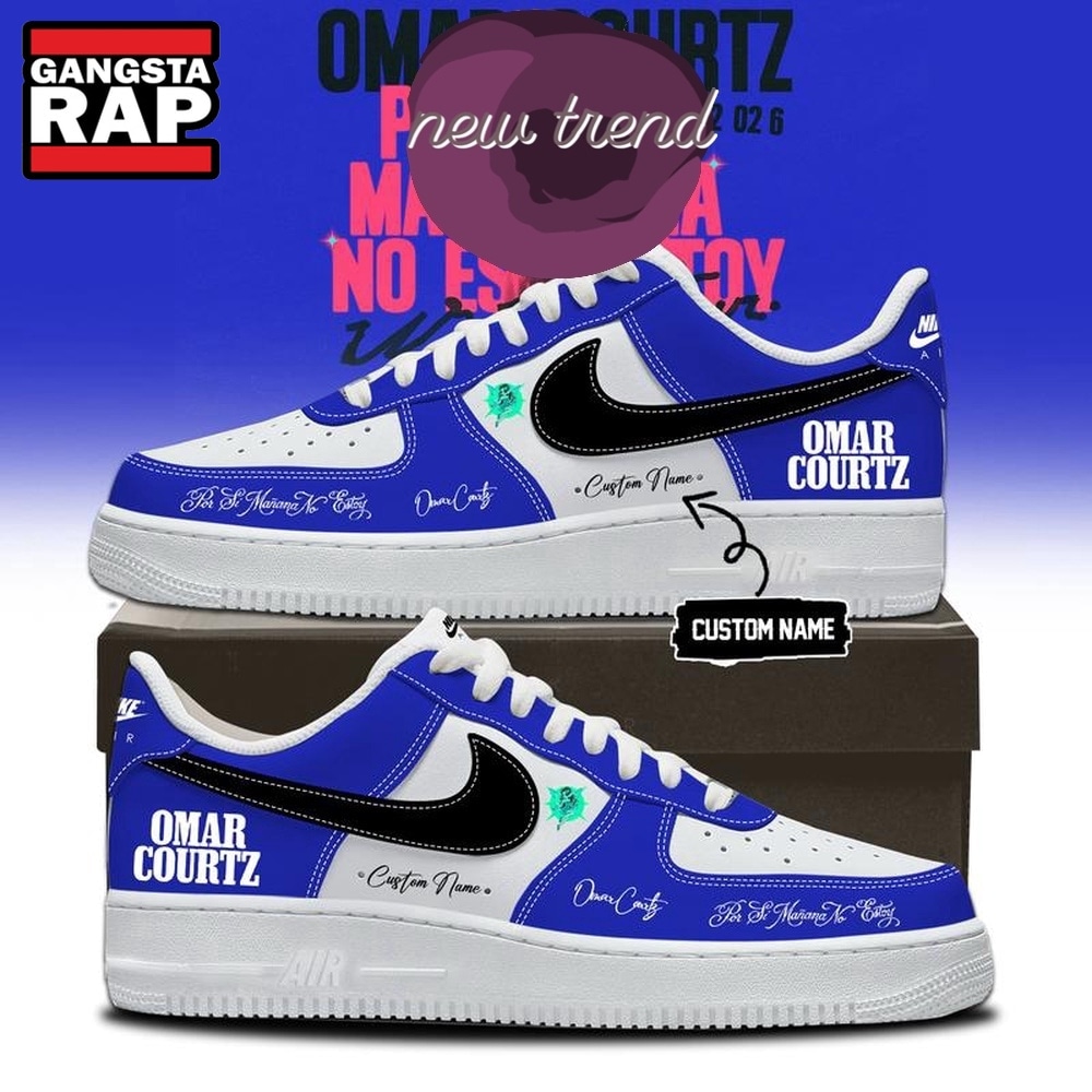Omar Courtz Por Si Manana No Estoy World Tour Custom Air Force 1 Shoes Sneakers