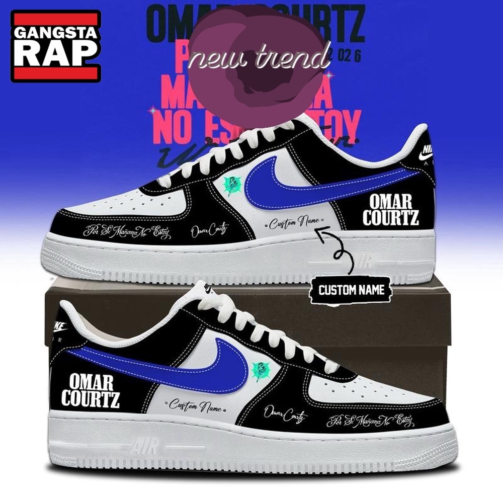 Omar Courtz Por Si Manana No Estoy World Tour Limited Edition Air Force 1 Shoes Sneakers