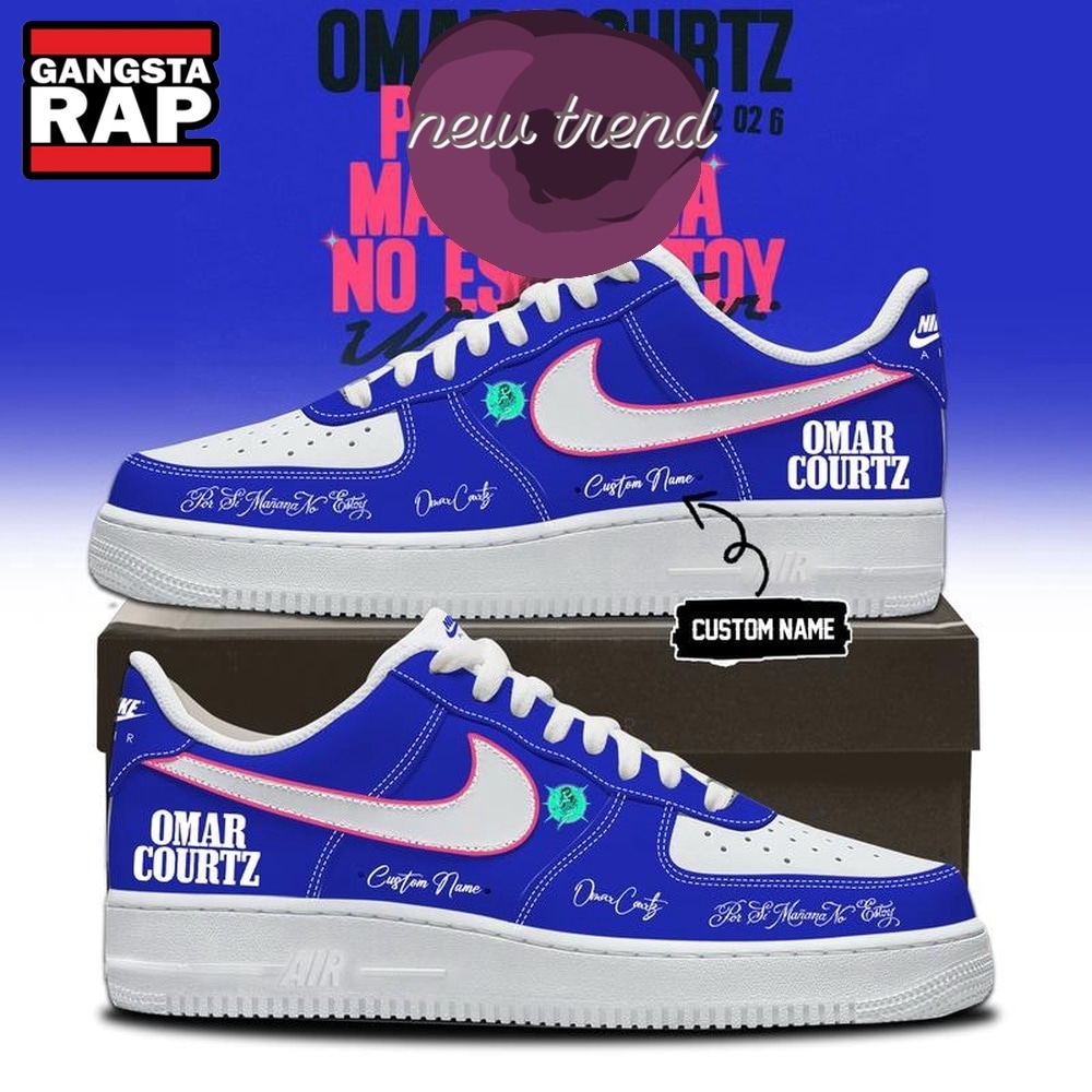 Omar Courtz Por Si Manana No Estoy World Tour Special New Air Force 1 Shoes Sneakers