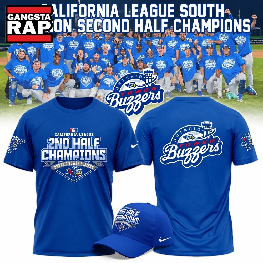 Ontario Tower Buzzers California League South Division Second Half Champions T Shirt, Trending Design Shirt Ontario Tower Buzzers California League South Division Second Half Champions T Shirt