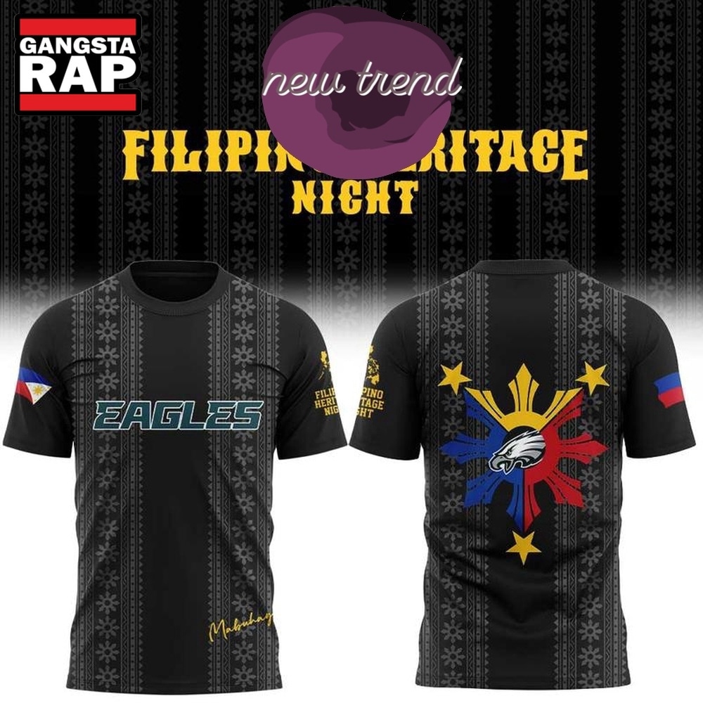 Philadelphia Eagles 2026 Filipino Heritage Night Graphic T Shirt, Trending Design Shirt Philadelphia Eagles 2026 Filipino Heritage Night Graphic T Shirt, Trending Design Shirt