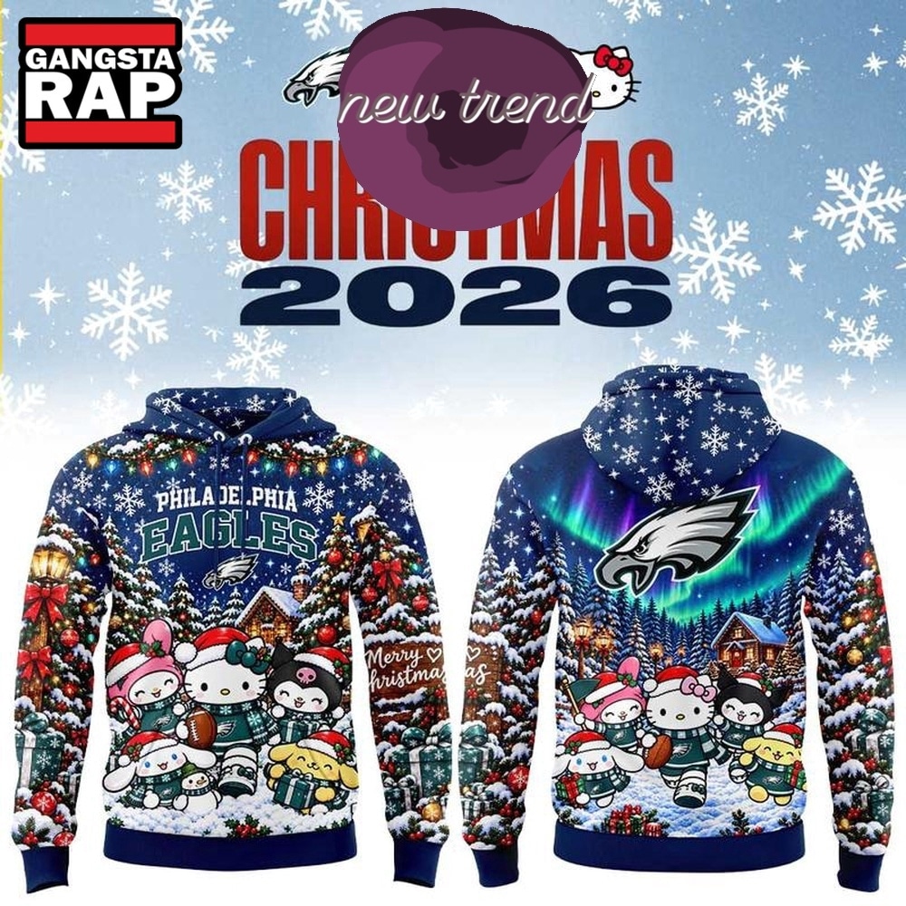 Philadelphia Eagles Hello Kitty Christmas Day 2026 Limited Edition Hoodie, Trending Design Shirt Philadelphia Eagles Hello Kitty Christmas Day 2026 Limited Edition Hoodie, Trending Design Shirt