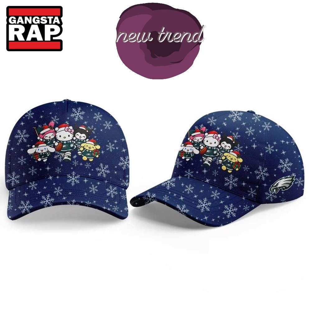 Philadelphia Eagles Hello Kitty Christmas Day 2026 Special New Cap, Trending Baseball Cap Philadelphia Eagles Hello Kitty Christmas Day 2026 Special New Cap, Trending Baseball Cap