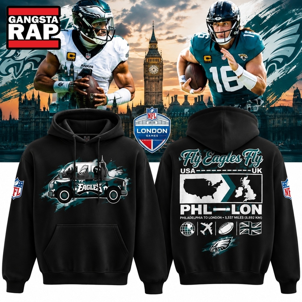 Philadelphia Eagles NFL London Games Tottenham 2026 Black Hoodie, Trending Design Shirt Philadelphia Eagles NFL London Games Tottenham 2026 Black Hoodie, Trending Design Shirt
