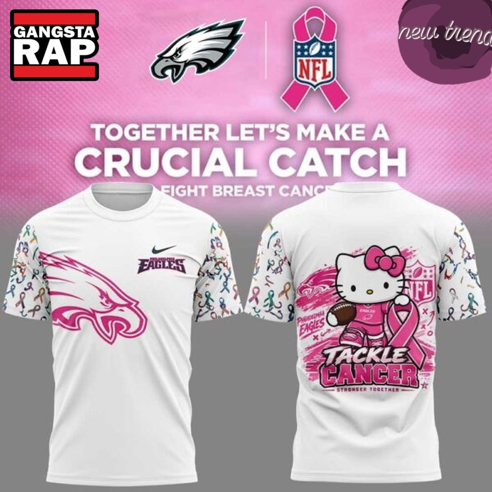 Philadelphia Eagles x Hello Kitty Crucial Catch 2026 T Shirt, Trending Design Shirt Philadelphia Eagles x Hello Kitty Crucial Catch 2026 T Shirt, Trending Design Shirt