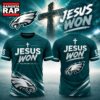 Philadelphia Eagles x Jesus Won 2026 Special New T Shirt, Trending Design Shirt Philadelphia Eagles X Jesus Won 2026 Special New T Shirt