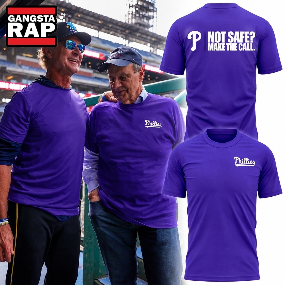 Philadelphia Phillies Not Safe Make The Call 2026 T Shirt, Trending Design Shirt Philadelphia Phillies Not Safe Make The Call 2026 T Shirt