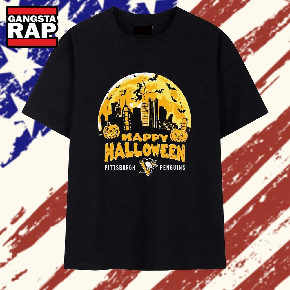 Pittsburgh Penguins Happy Halloween City Skyline T Shirt, Trending 2D Shirt Pittsburgh Penguins Happy Halloween City Skyline T Shirt, Trending 2D Shirt