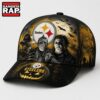 Pittsburgh Steelers NFL Horror Night Halloween 2026 Design Classic Cap, NFL Football Cap 2 Pittsburgh Steelers NFL Horror Night Halloween 2026 Design Classic Cap, NFL Football Cap Pittsburgh Steelers Nfl Horror Night Halloween 2026 Design Classic Cap