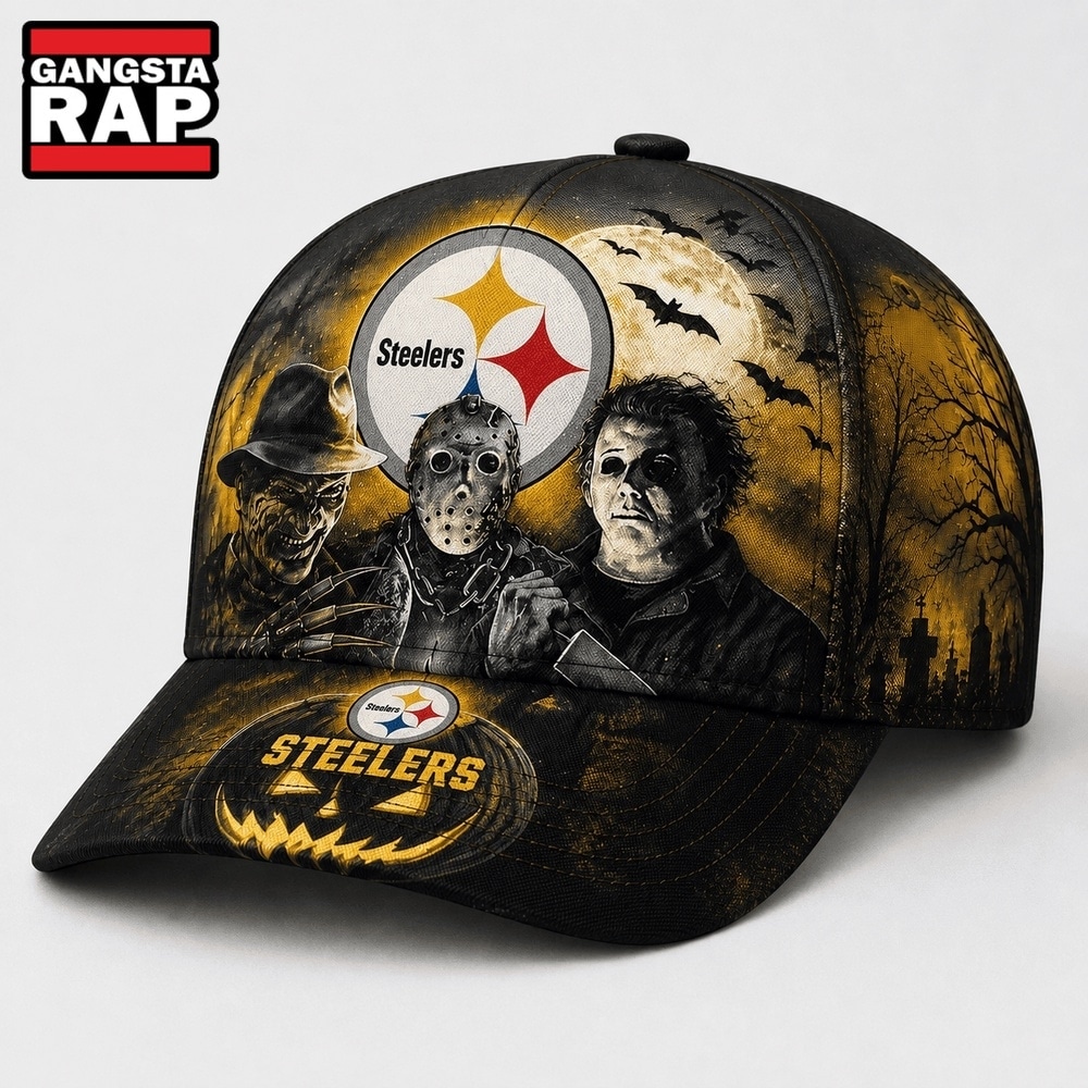 Pittsburgh Steelers NFL Horror Night Halloween 2026 Design Classic Cap, NFL Football Cap Pittsburgh Steelers NFL Horror Night Halloween 2026 Design Classic Cap, NFL Football Cap