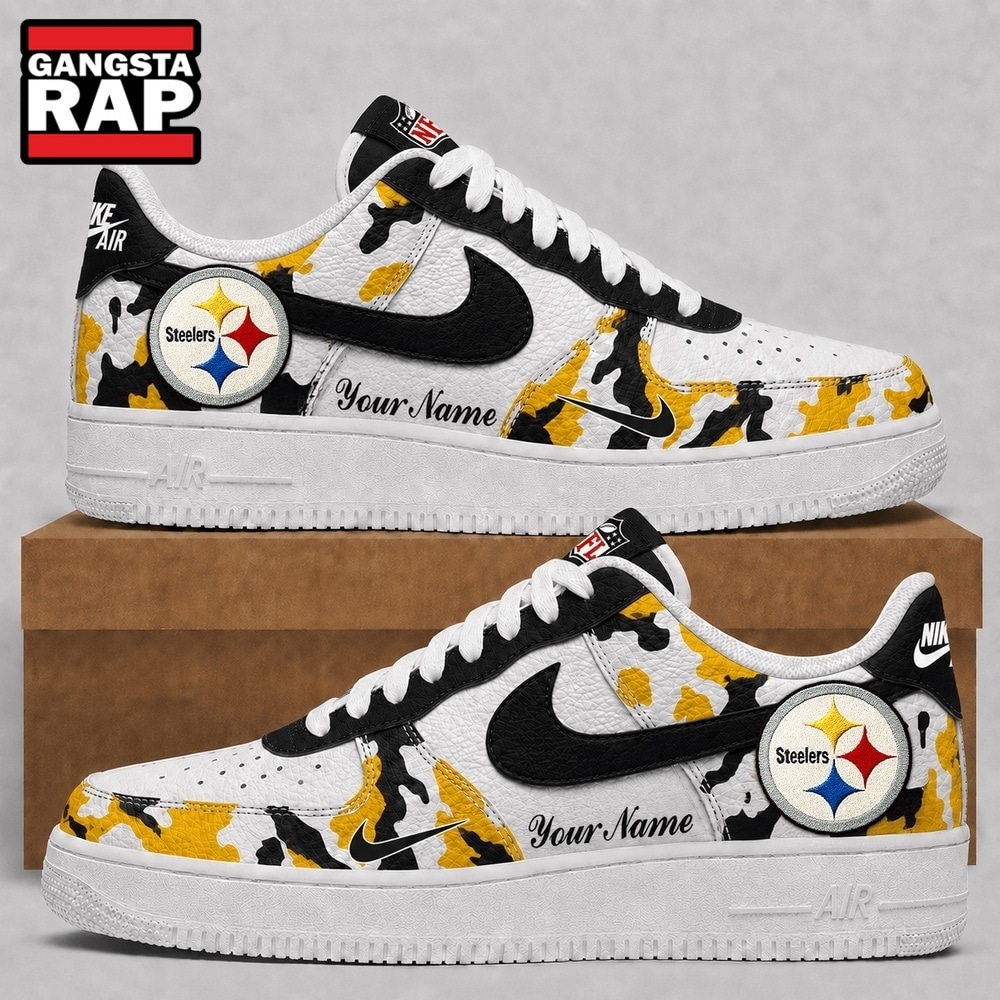 Pittsburgh Steelers NFL Team Camo Air Force 1 Shoes Sneakers Pittsburgh Steelers NFL Team Camo Air Force 1 Shoes Sneakers